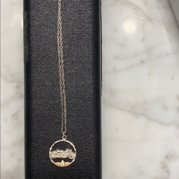 Black Hills Gold Motorcycle Necklace - Picture 2 of 2